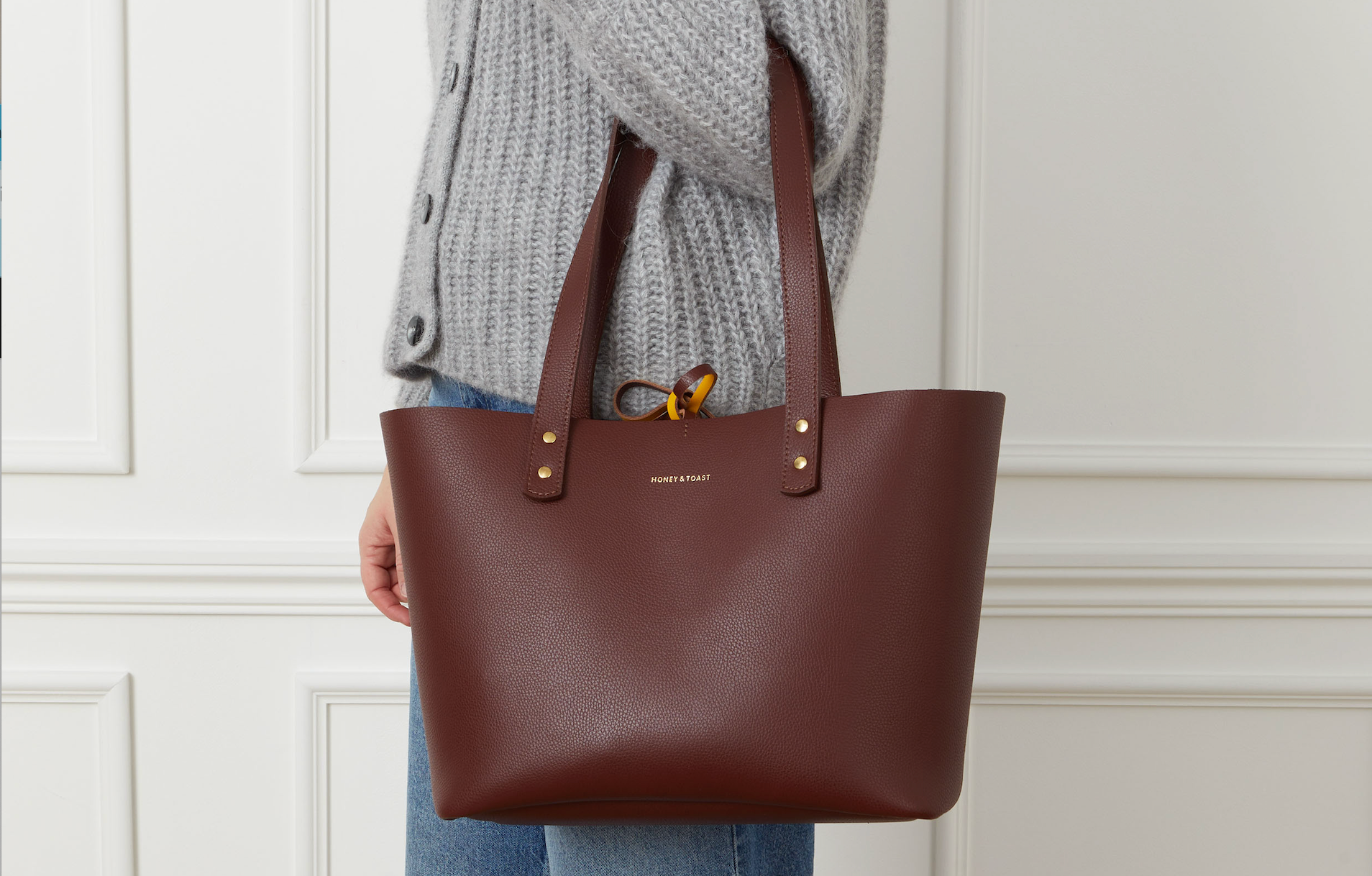 Honey and Toast leather crossbody bag