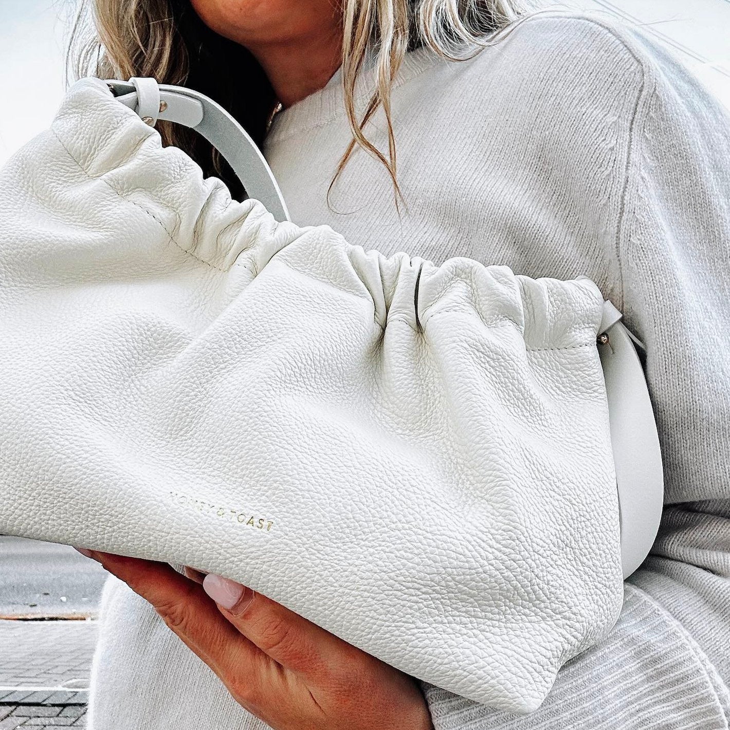 Honey and Toast leather tote bags