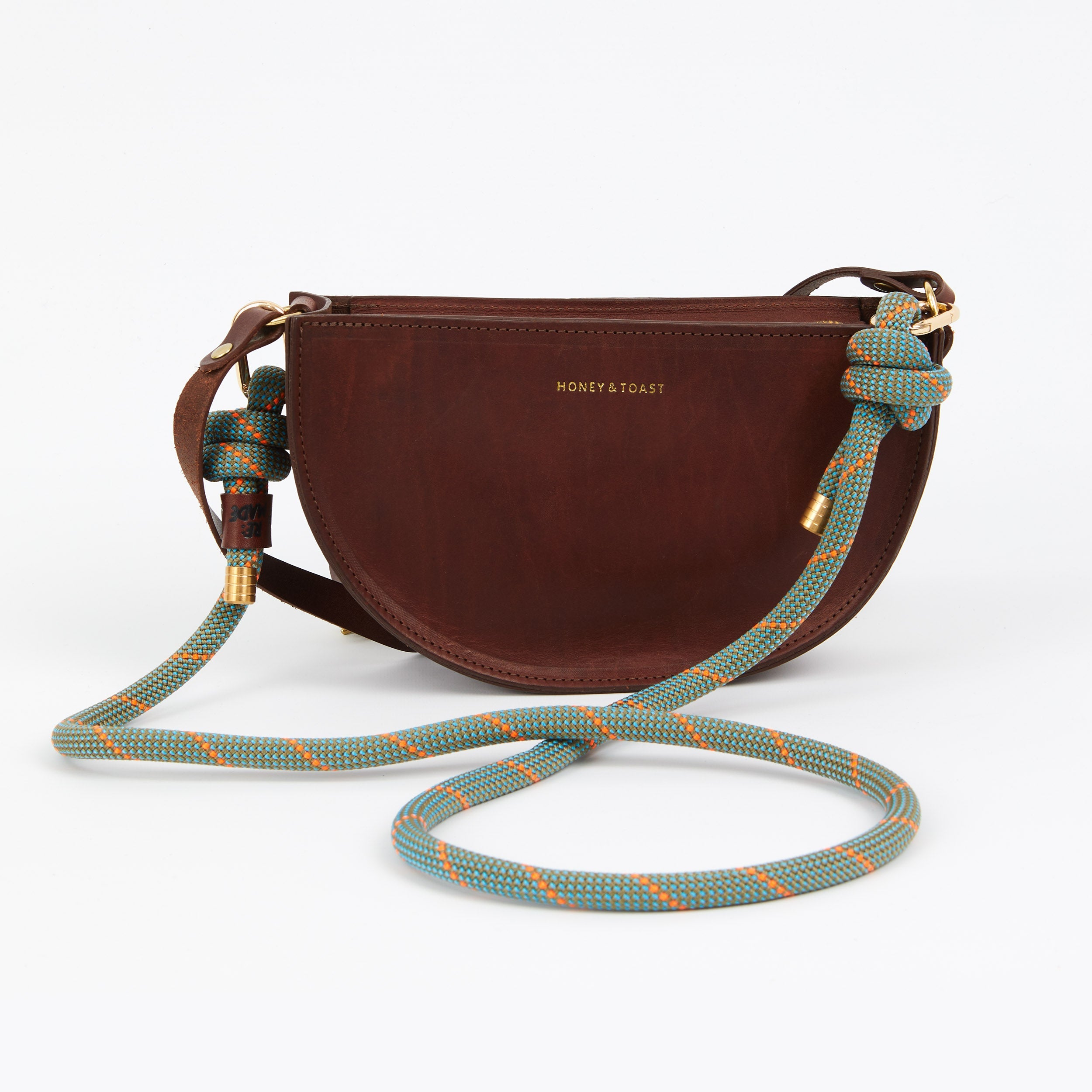 Honey and Toast Rope handle for handbag Rope handle fern green