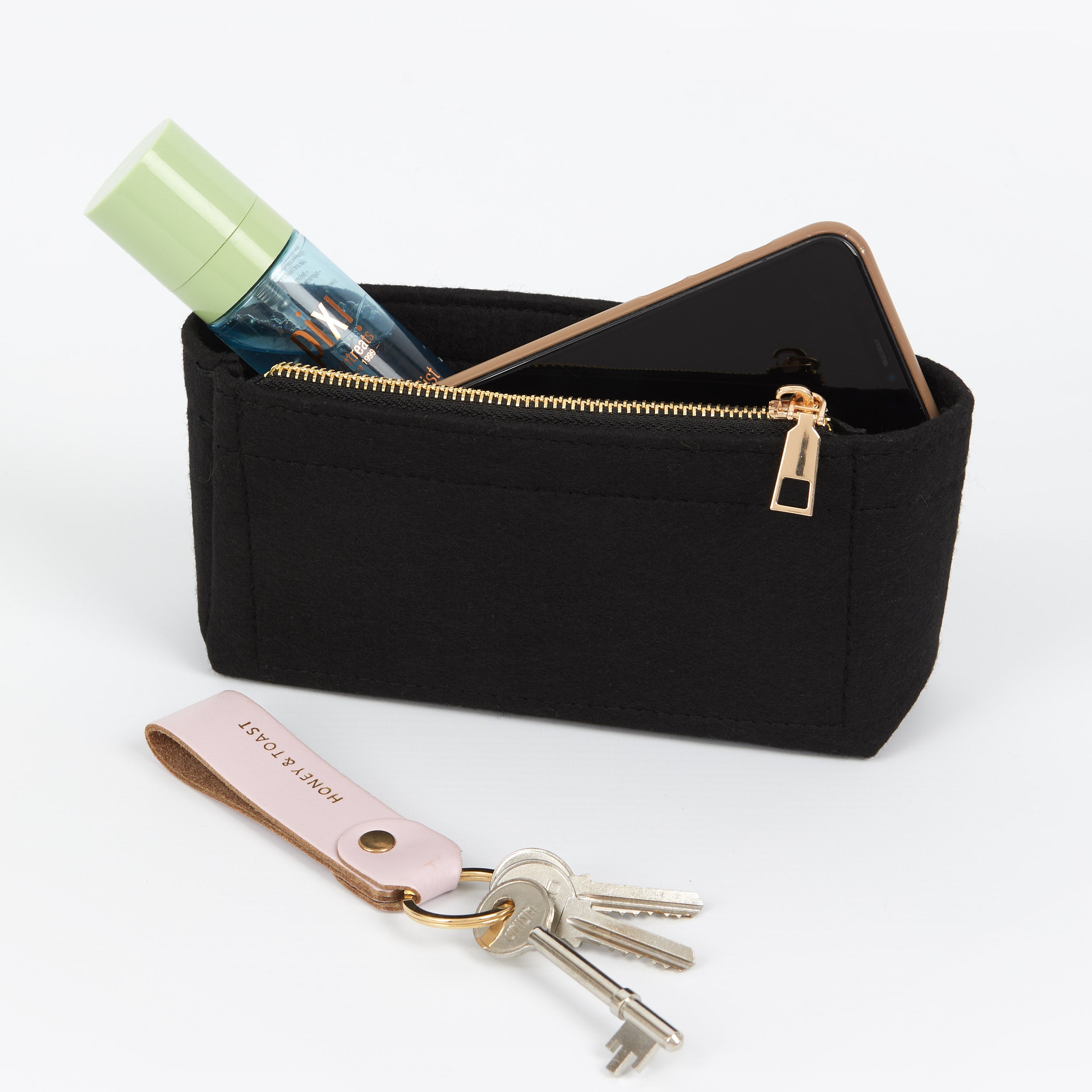 Honey & Toast Insert organiser for Frances sling bag black