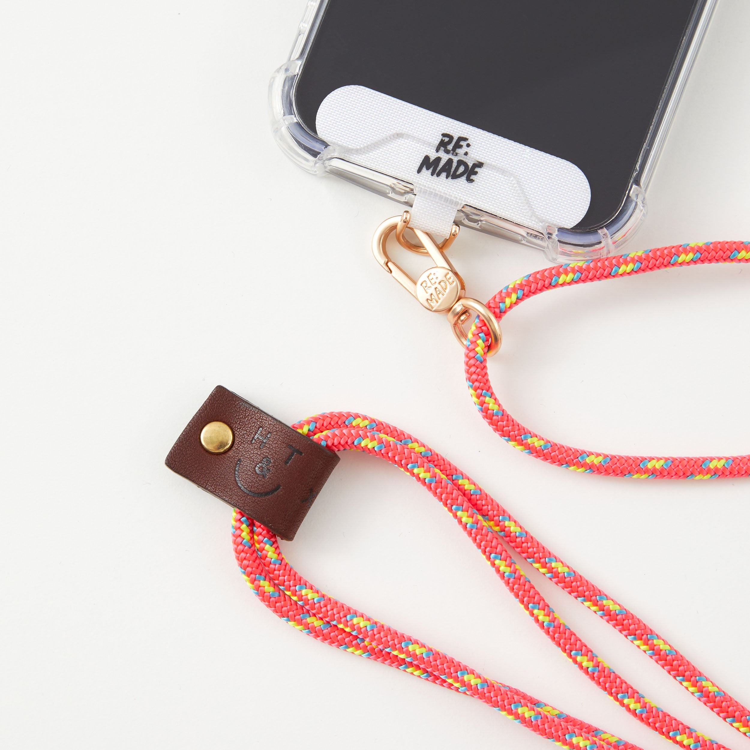 https://www.honeyandtoast.co.uk women's leather phone sling Rope phone sling