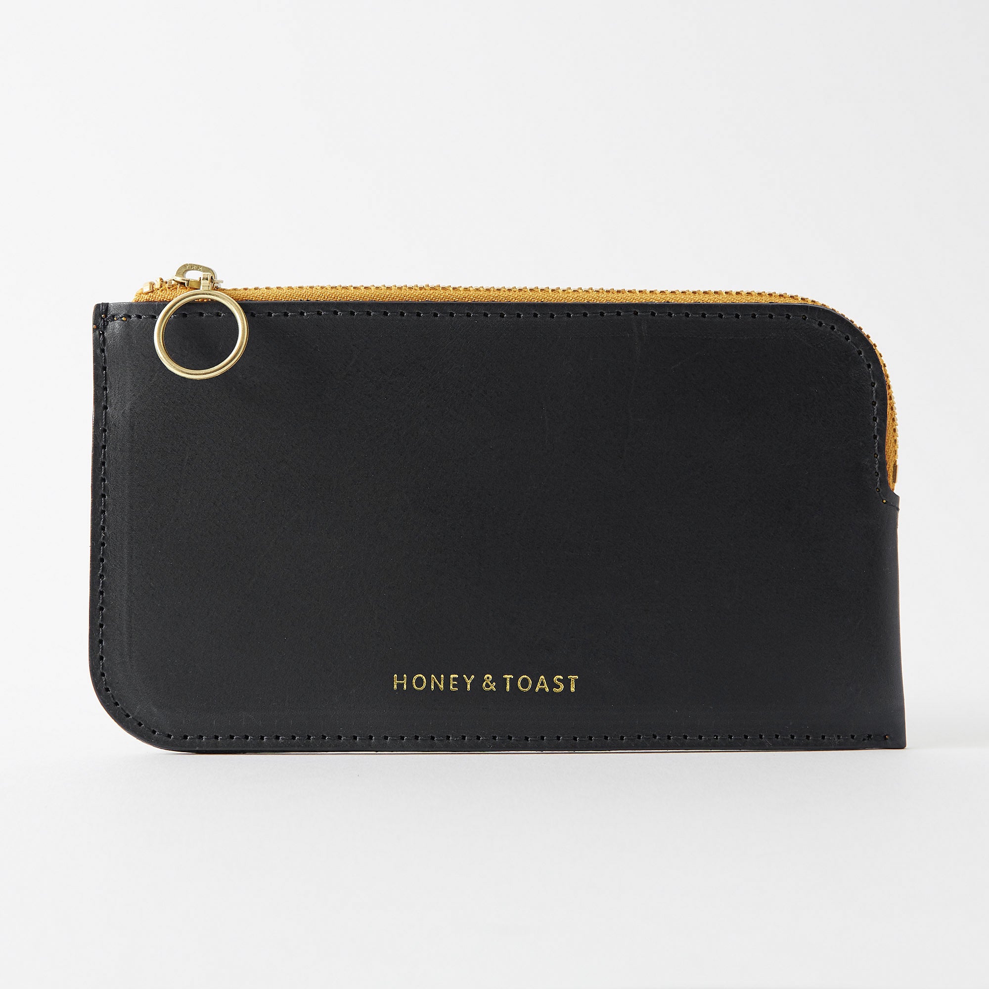 https://www.honeyandtoast.co.uk women's leather purse Bella zip around purse black SAMPLE SALE