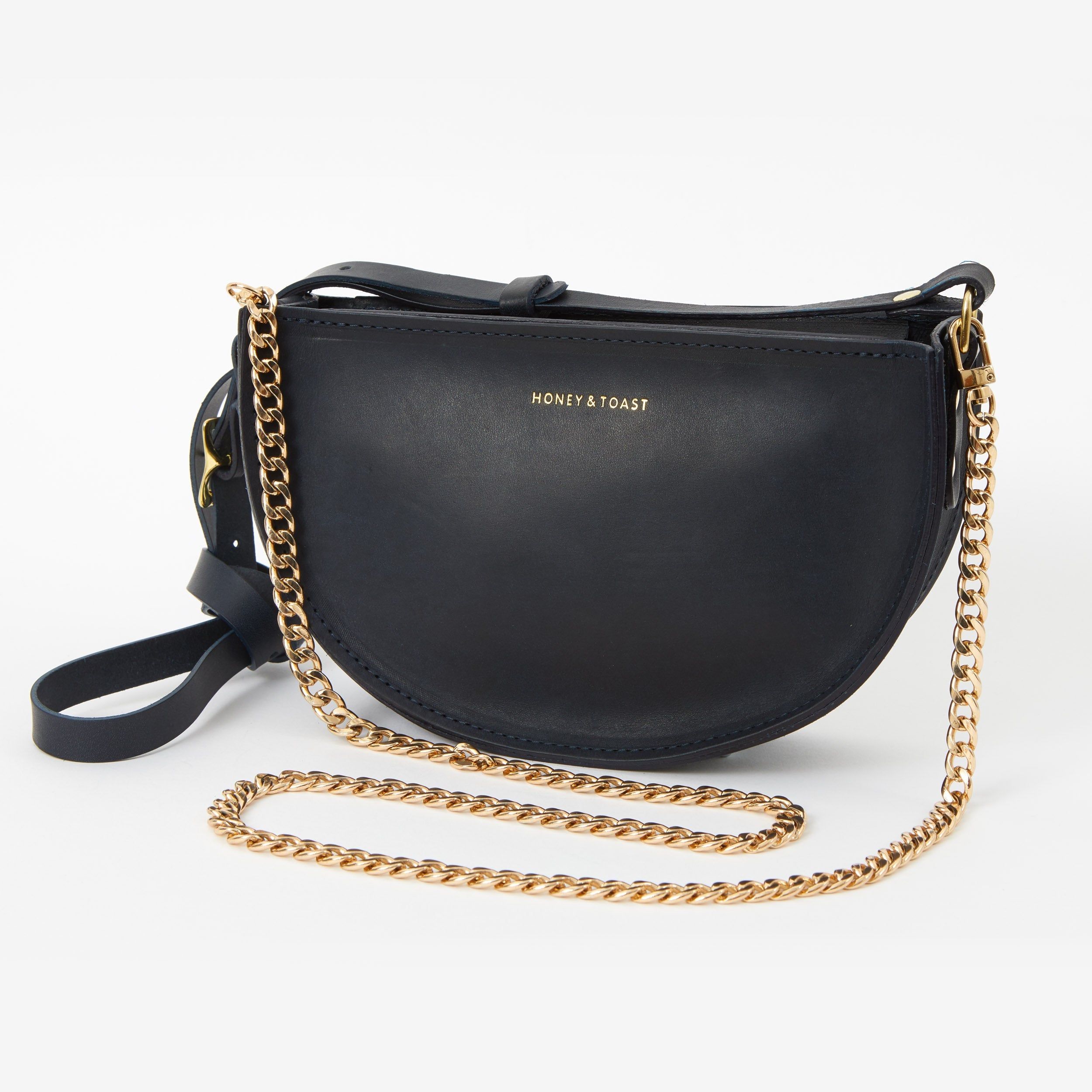 Honey & Toast Chain handle for half moon bag
