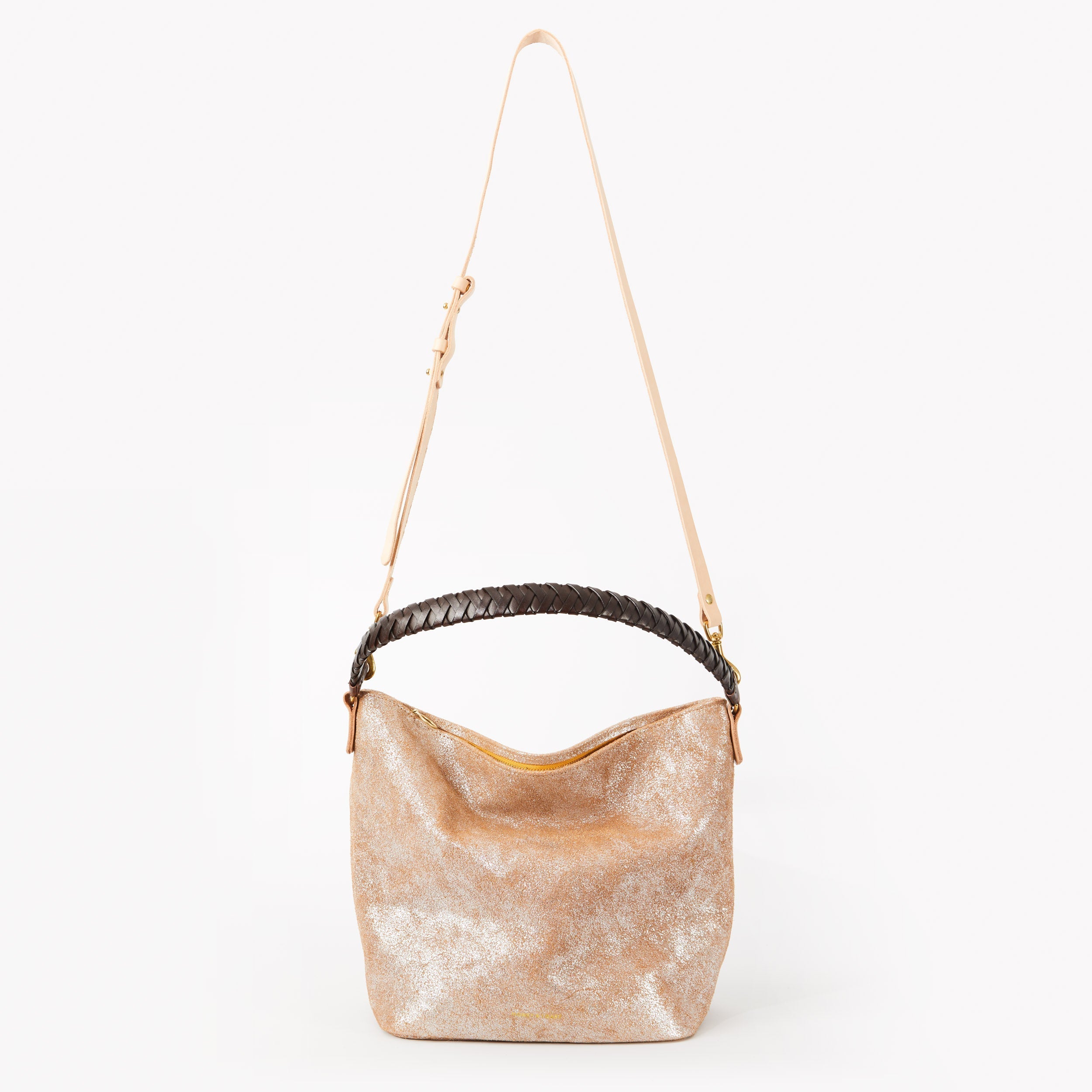 Honey & Toast Libby hobo shoulder bag silver