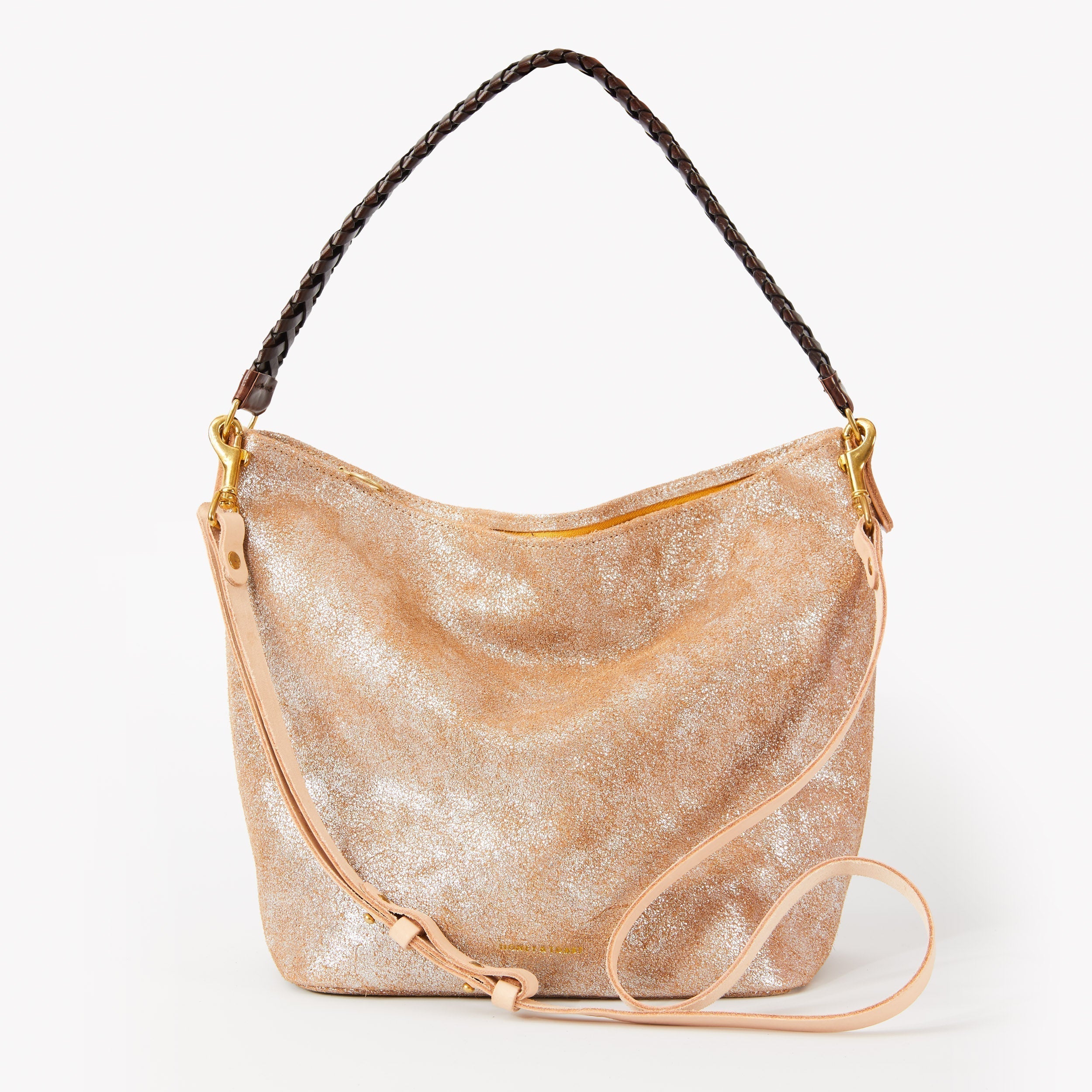 Honey & Toast Libby hobo shoulder bag silver
