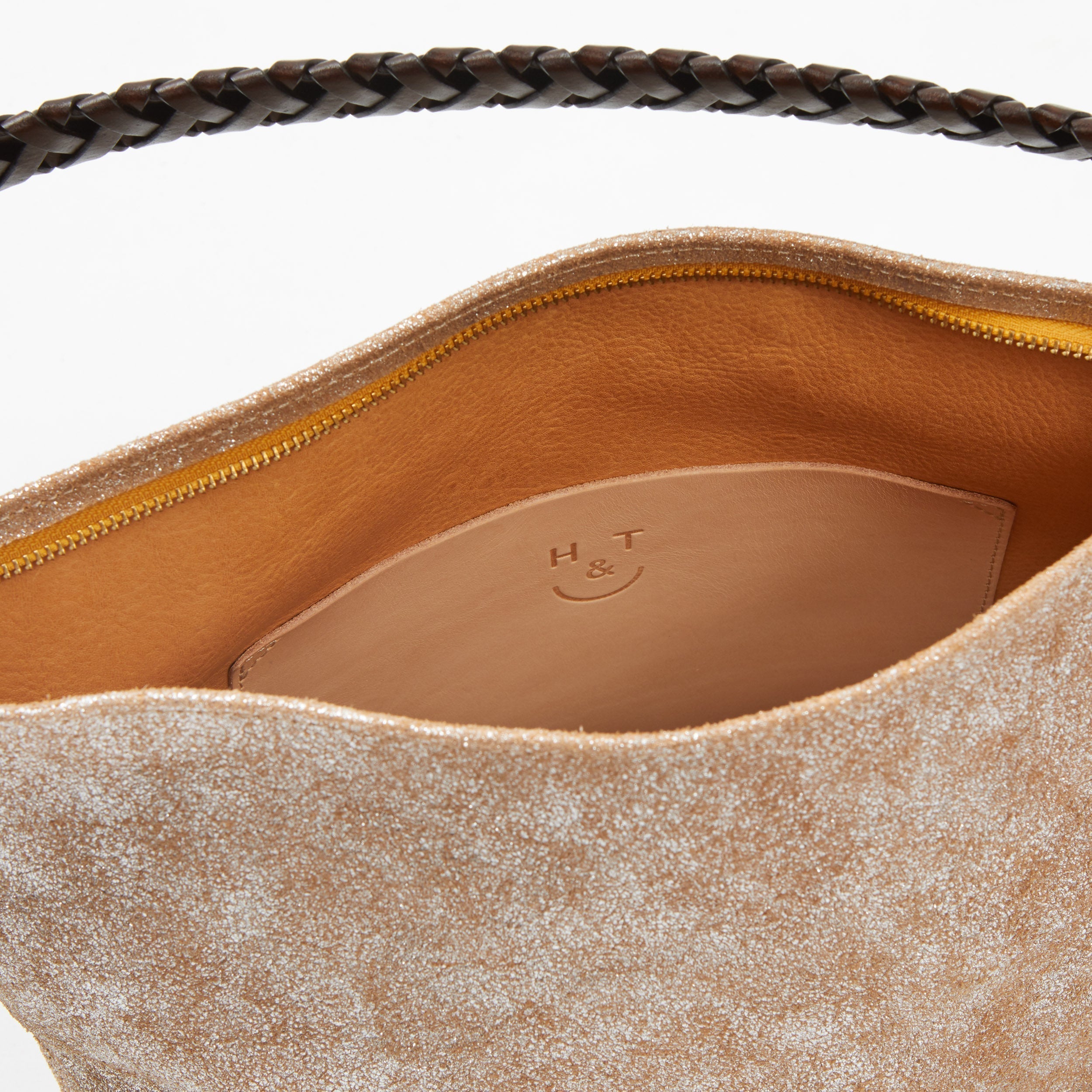 Honey & Toast Libby hobo shoulder bag silver