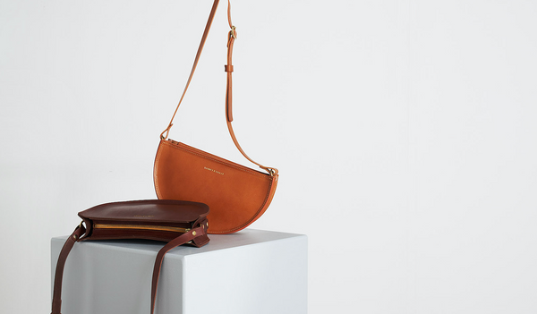 Tan leather bags