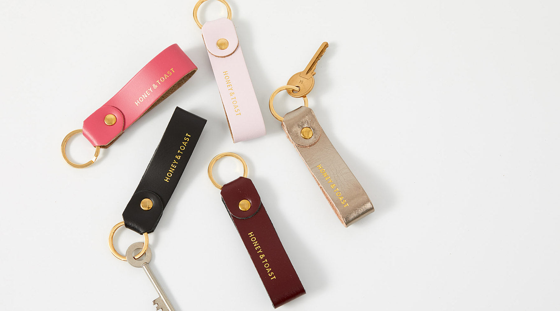 Houdsooth Key Rings KEYRINGS – Honey & Toast