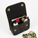 Honey and Toast leather purse Mini Flora purse black