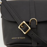 Honey and Toast women's leather handbag Audrey bag black