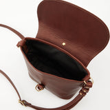 Honey and Toast women's leather handbag Audrey bag conker