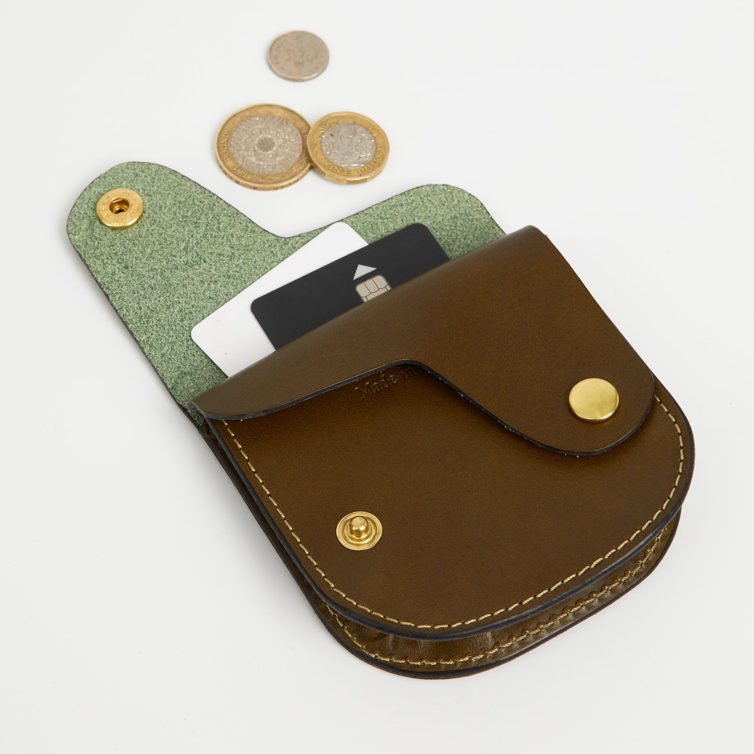 Honey & Toast leather purse Jack wallet olive