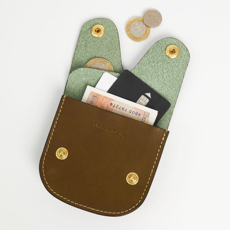 Honey & Toast leather purse Jack wallet olive