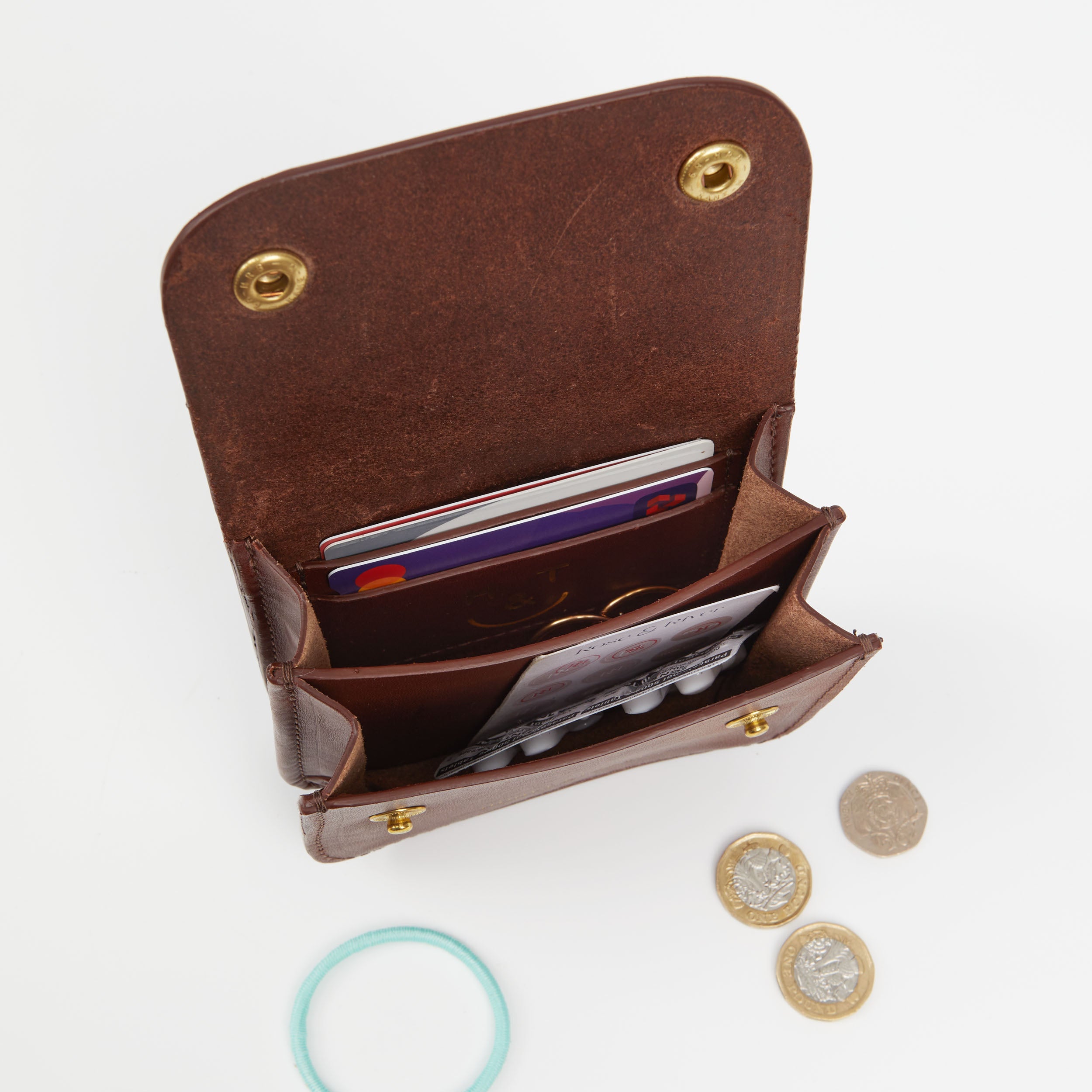 https://www.honeyandtoast.co.uk Mini Flora purse conker