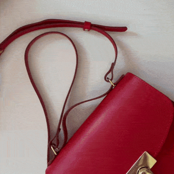 https://www.honeyandtoast.co.uk women's leather handbag Ava satchel red HTLLG030RED