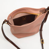 https://www.honeyandtoast.co.uk women's leather handbag Mini Libby nude & conker