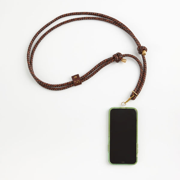 https://www.honeyandtoast.co.uk women's leather phone sling Alexa phone strap conker LTD EDITION LAUNCHING 16th NOVEMBER