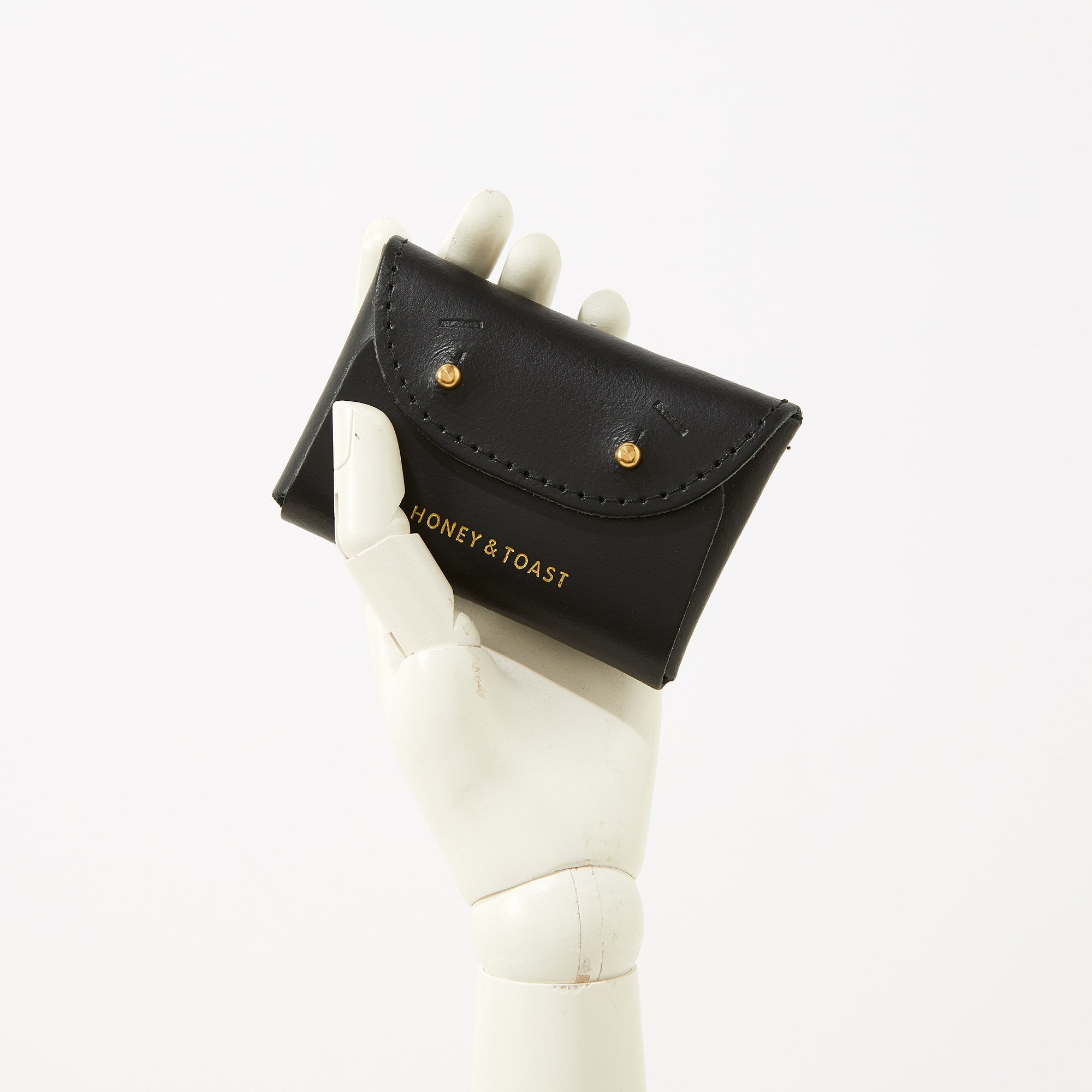 https://www.honeyandtoast.co.uk women's leather purse Jester card holder black