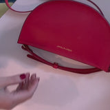 Half moon bag red