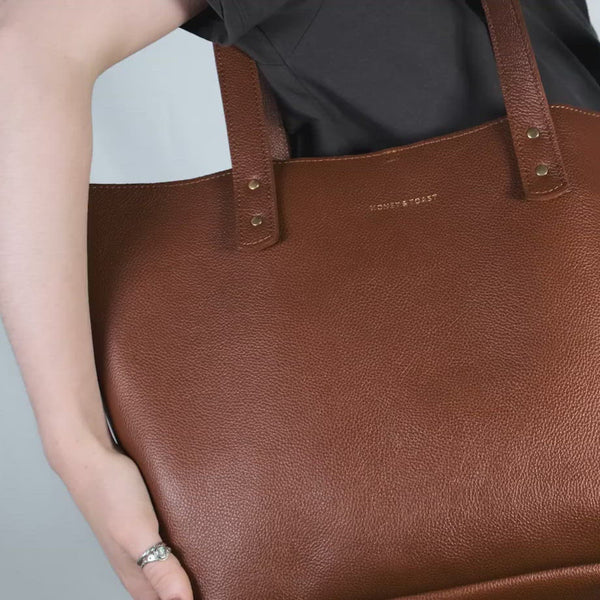 Russet tote bag conker