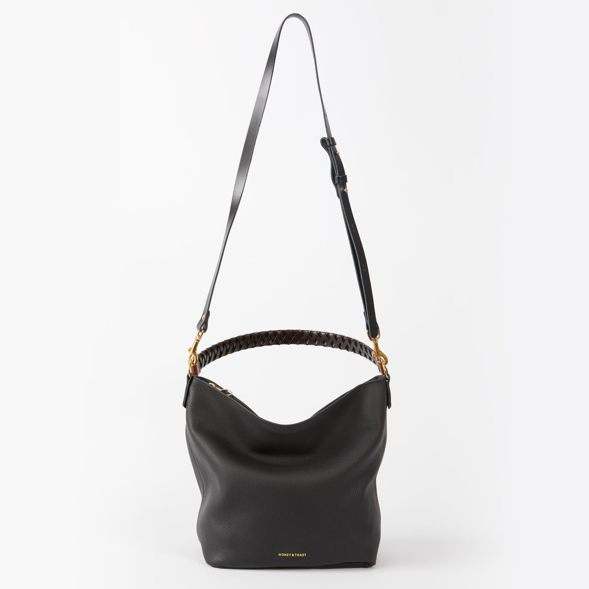 Honey & Toast Libby hobo shoulder bag black SAMPLE SALE