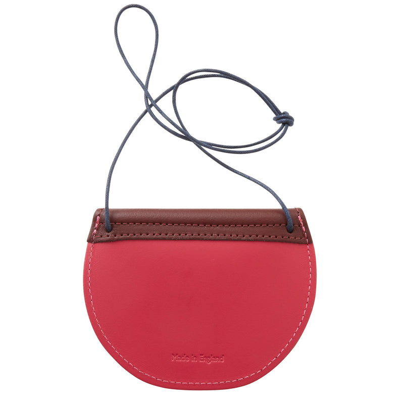 Honey & Toast Pippin coin purse dark red & bright pink