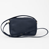 https://www.honeyandtoast.co.uk women's leather handbag Katie zip camera bag navy