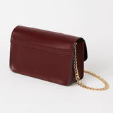 https://www.honeyandtoast.co.uk women's leather handbag Mini Eddie shoulder bag damson SAMPLE SALE