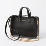 https://www.honeyandtoast.co.uk women's leather handbag Stevie tote bag black